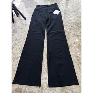 Beyond Yoga Spacedye Black High Waist Bootcut Pants Size L NWT $118